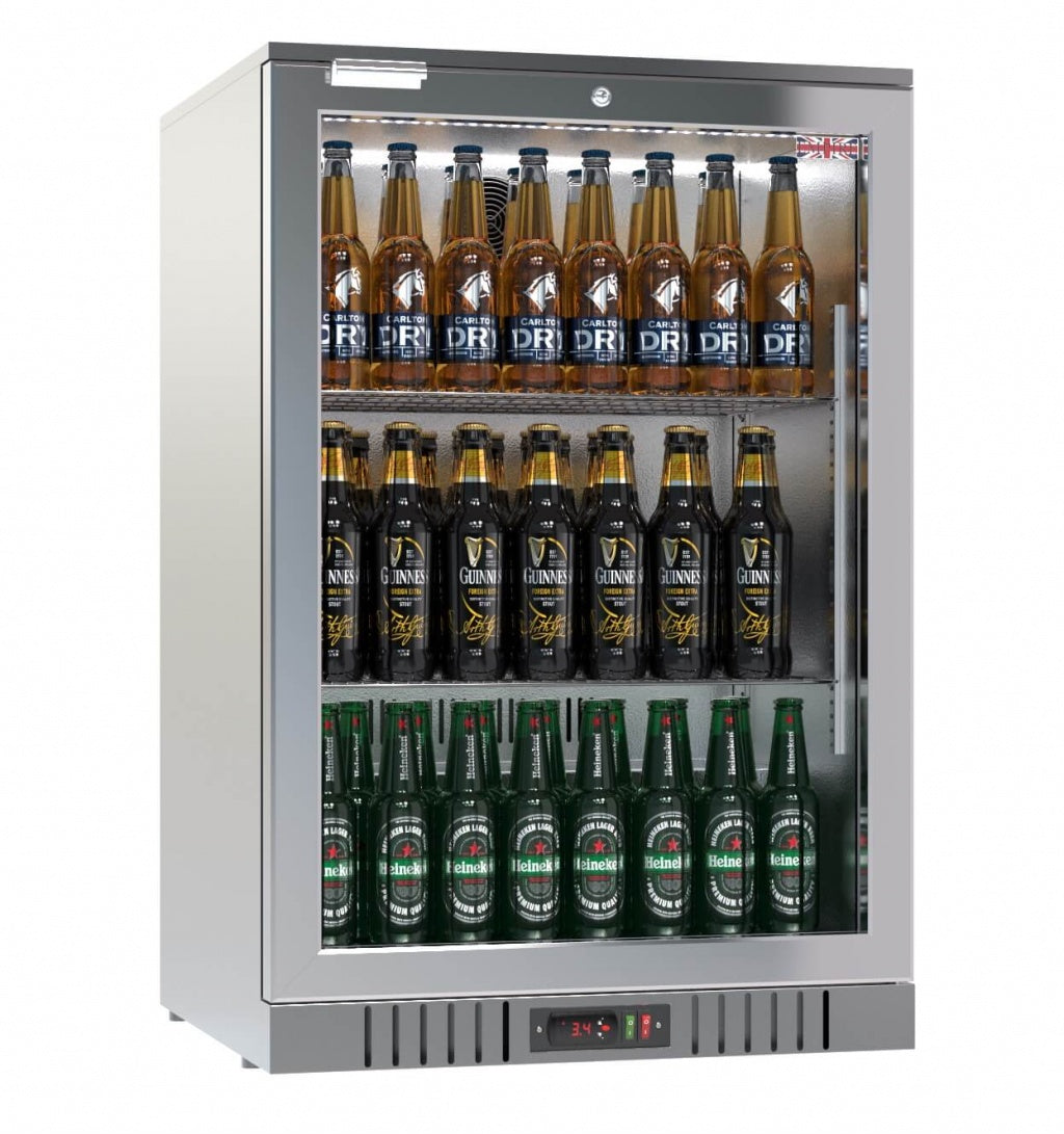 Empire Single Door 138Ltr Bottle Cooler Stainless Steel - CL-130H-S - Graded Item Single Door Bottle Coolers Empire