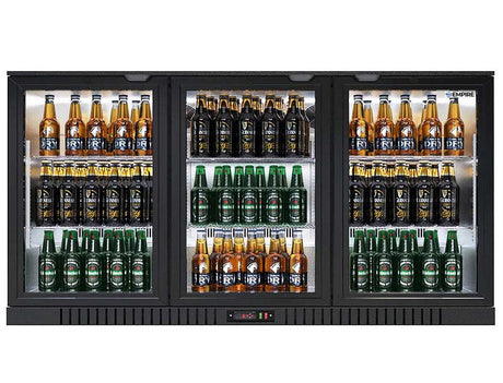 Empire Triple Door 330ltr Bottle Cooler Hinged Doors - CL-320H - Graded Triple Door Bottle Coolers Empire