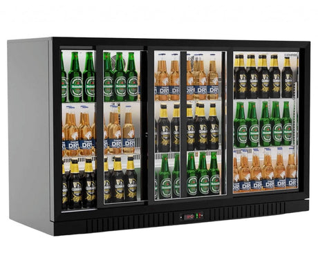 Empire Premium Triple Door 330ltr Bottle Cooler Low Profile Sliding Doors - CL-320SC-EE Triple Door Bottle Coolers Empire   