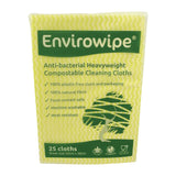 EcoTech Envirowipe Antibacterial Compostable Cleaning Cloths Yellow (25 Pack) - FA210  EcoTech   