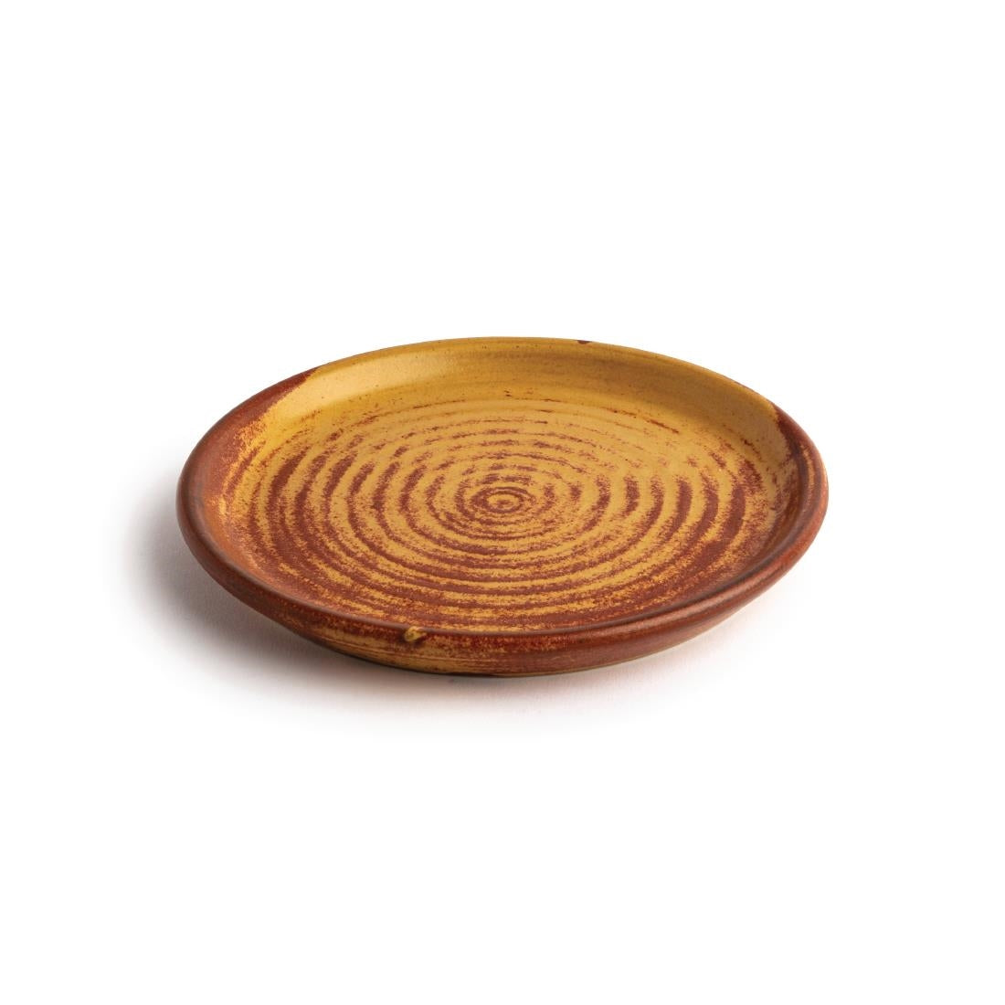 Olympia Canvas Small Rim Round Plate Sienna Rust 180mm (Pack of 6) - FA309 Plates Olympia