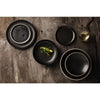 Olympia Canvas Small Rim Round Plate Delhi Black 180mm (Pack of 6) - FA316 Plates Olympia