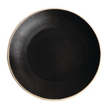 Olympia Canvas Concave Plate Delhi Black 270mm (Pack of 6) - FA318 Plates Olympia