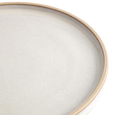 Olympia Canvas Flat Round Plate Murano White 250mm (Pack of 6) - FA329 Plates Olympia