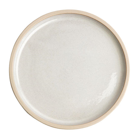 Olympia Canvas Flat Round Plate Murano White 250mm (Pack of 6) - FA329 Plates Olympia