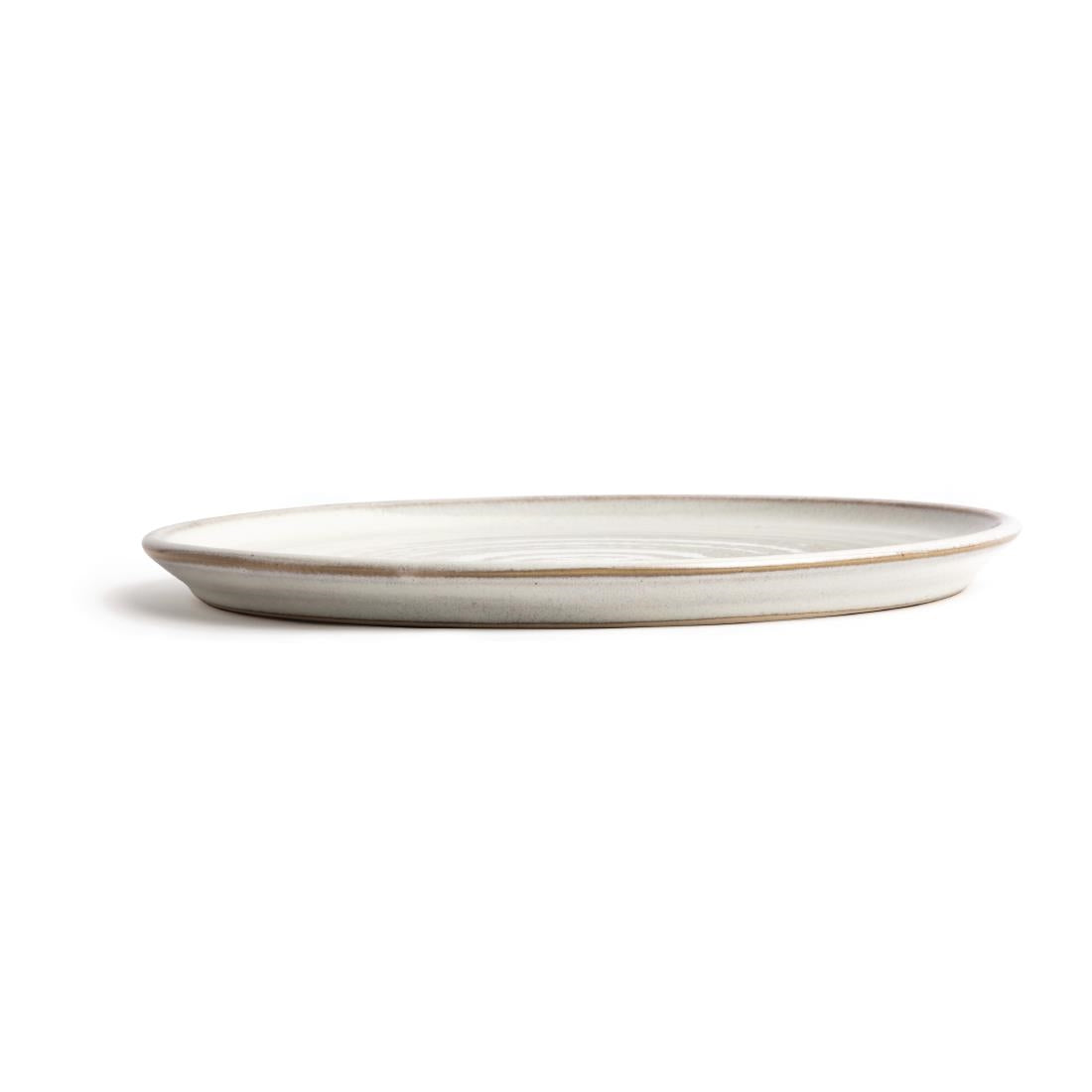 Olympia Canvas Small Rim Round Plate Murano White 265mm (Pack of 6) - FA331 Plates Olympia