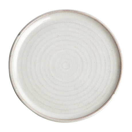 Olympia Canvas Small Rim Round Plate Murano White 265mm (Pack of 6) - FA331 Plates Olympia