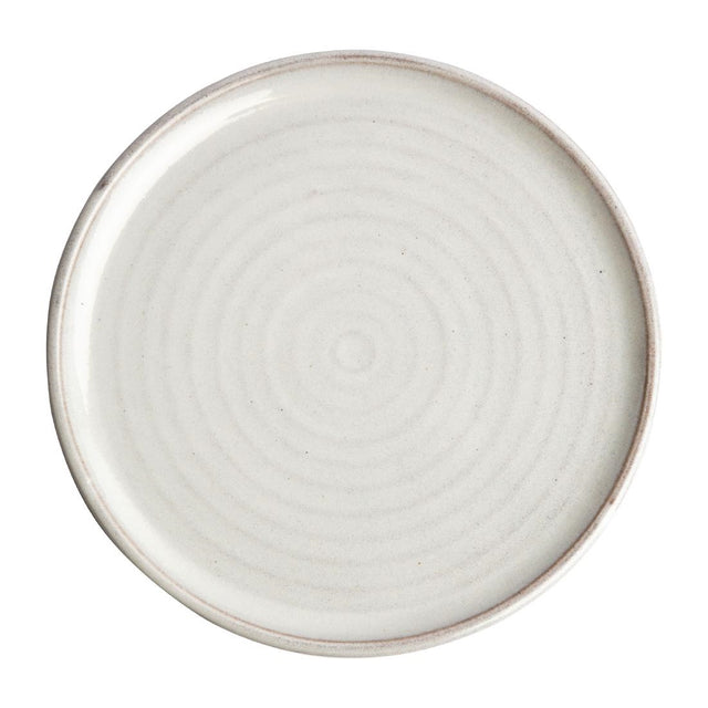 Olympia Canvas Small Rim Round Plate Murano White 265mm (Pack of 6) - FA331 Plates Olympia