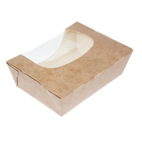 Colpac Zest Compostable Kraft Medium Salad Box 825ml/29oz (Pack of 250) - FA392  Colpac   