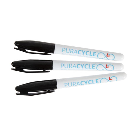 Puracycle Non-Toxic Marker Pens Black 3 Pack - FB284  PuraCycle   