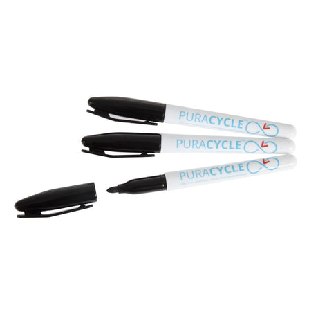 Puracycle Non-Toxic Marker Pens Black 3 Pack - FB284  PuraCycle   