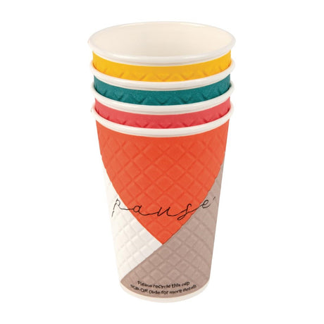 Huhtamaki Pause Disposable Coffee Cups Double Wall 455ml (Pack of 620) - FB589  Huhtamaki   