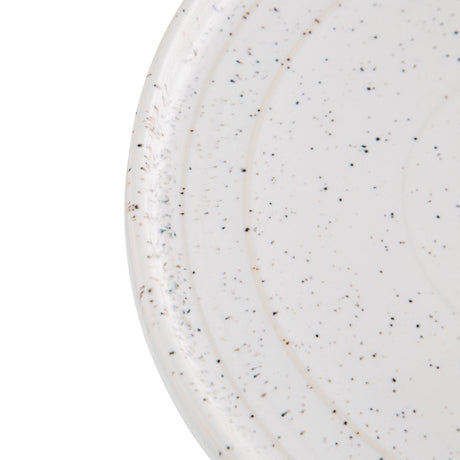 Olympia Cavolo Flat Round Plates White Speckle 180mm (Pack of 6) - FD902 Plates Olympia