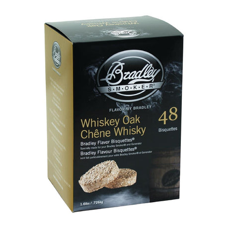 Bradley Food Smoker Whiskey Oak Flavour Bisquette (Pack of 48) - FE643  Bradley   