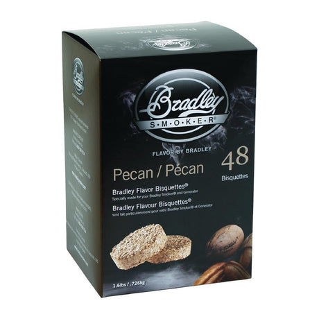 Bradley Food Smoker Pecan Flavour Bisquette (Pack of 48) - FE644  Bradley   