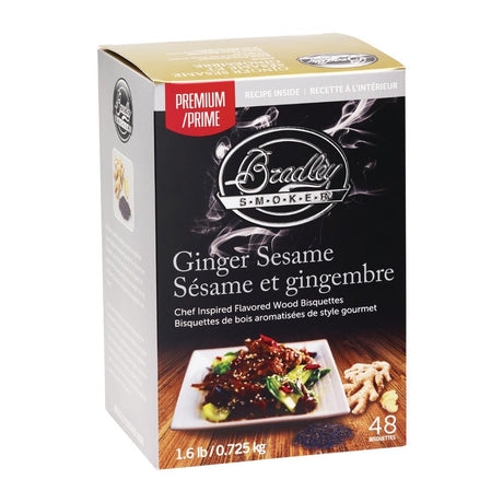 Bradley Food Smoker Ginger Sesame Premium Flavour (Pack of 48) - FE649  Bradley   