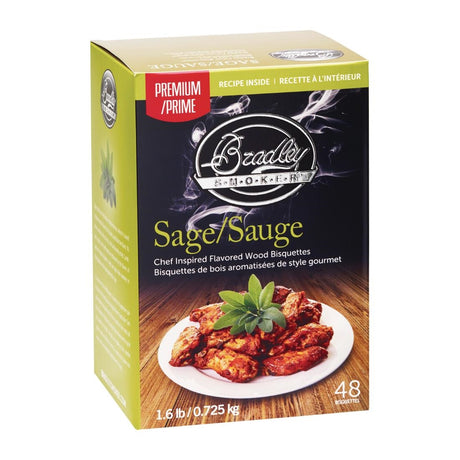 Bradley Food Smoker Sage Premium Flavour (Pack of 48) - FE651  Bradley   