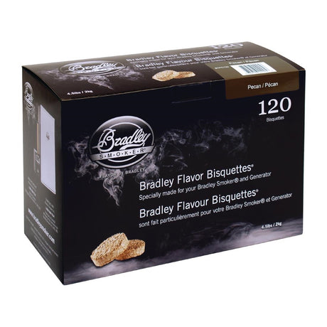 Bradley Food Smoker Pecan Flavour Bisquette (Pack of 120) - FE655  Bradley   