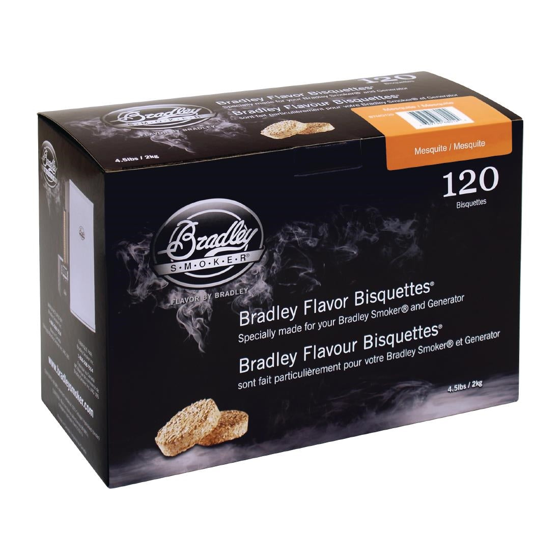 Bradley Food Smoker Mesquite Flavour Bisquette (Pack of 120) - FE657  Bradley   