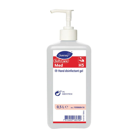 Diversey SoftCare H5 Alcohol Hand Sanitising Gel 500ml (Single Pack) - FE960  Diversey   