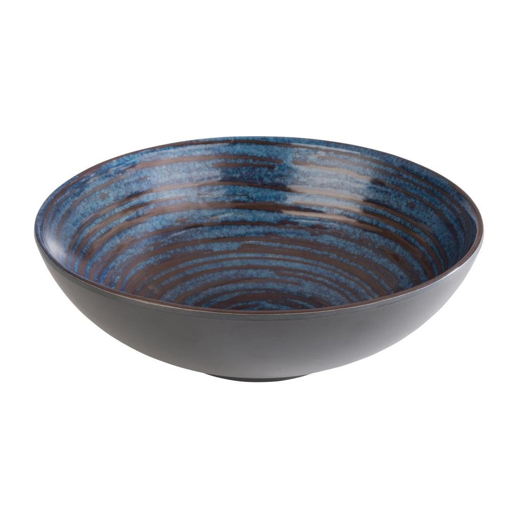 APS Loops Blue Melamine Deep Bowl 290mm - FE982 Bowls APS