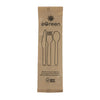 eGreen Individually Kraft Wrapped 4-in-1 Wooden Cutlery Set (Pack of 250) - FS168 Disposable Cutlery eGreen   