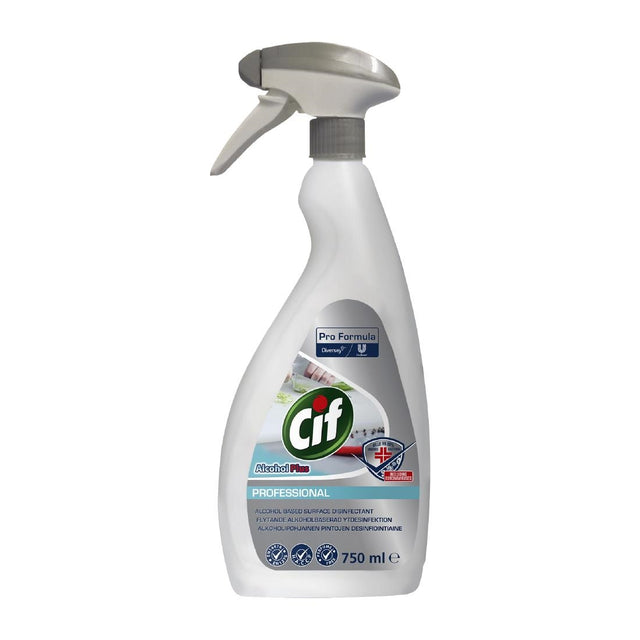 Cif Pro Formula Alcohol Plus Surface Disinfectant Ready To Use 750ml - CX871  Pro-Formula   