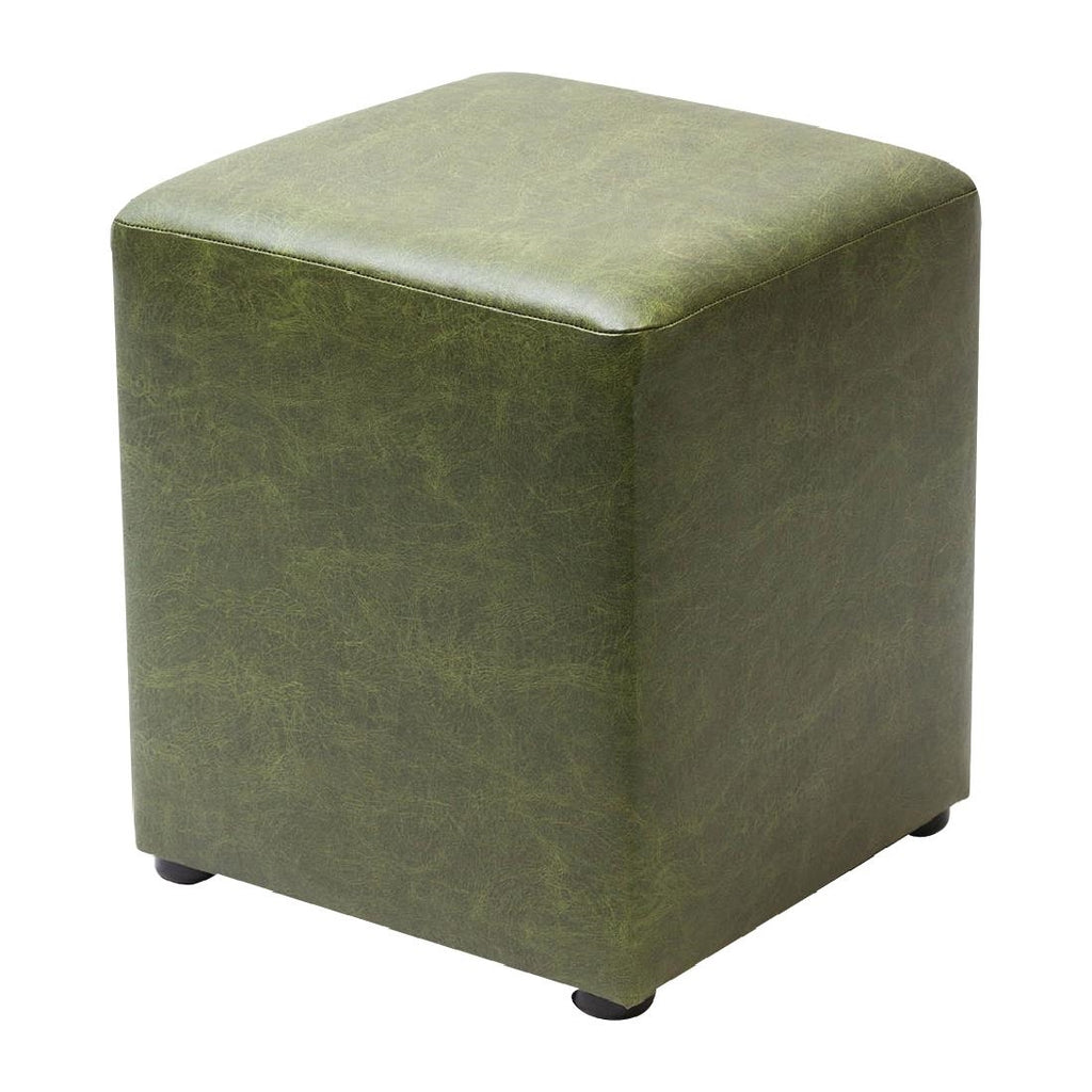 Cube Faux Leather Bar Stool Juniper (Pack of 2) - FT449 Faux Leather Bar Stools Everyday   