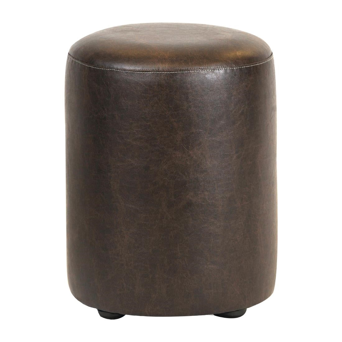 Cylinder Faux Leather Bar Stool Peat (Pack of 2) - FT451 Faux Leather Bar Stools Everyday   