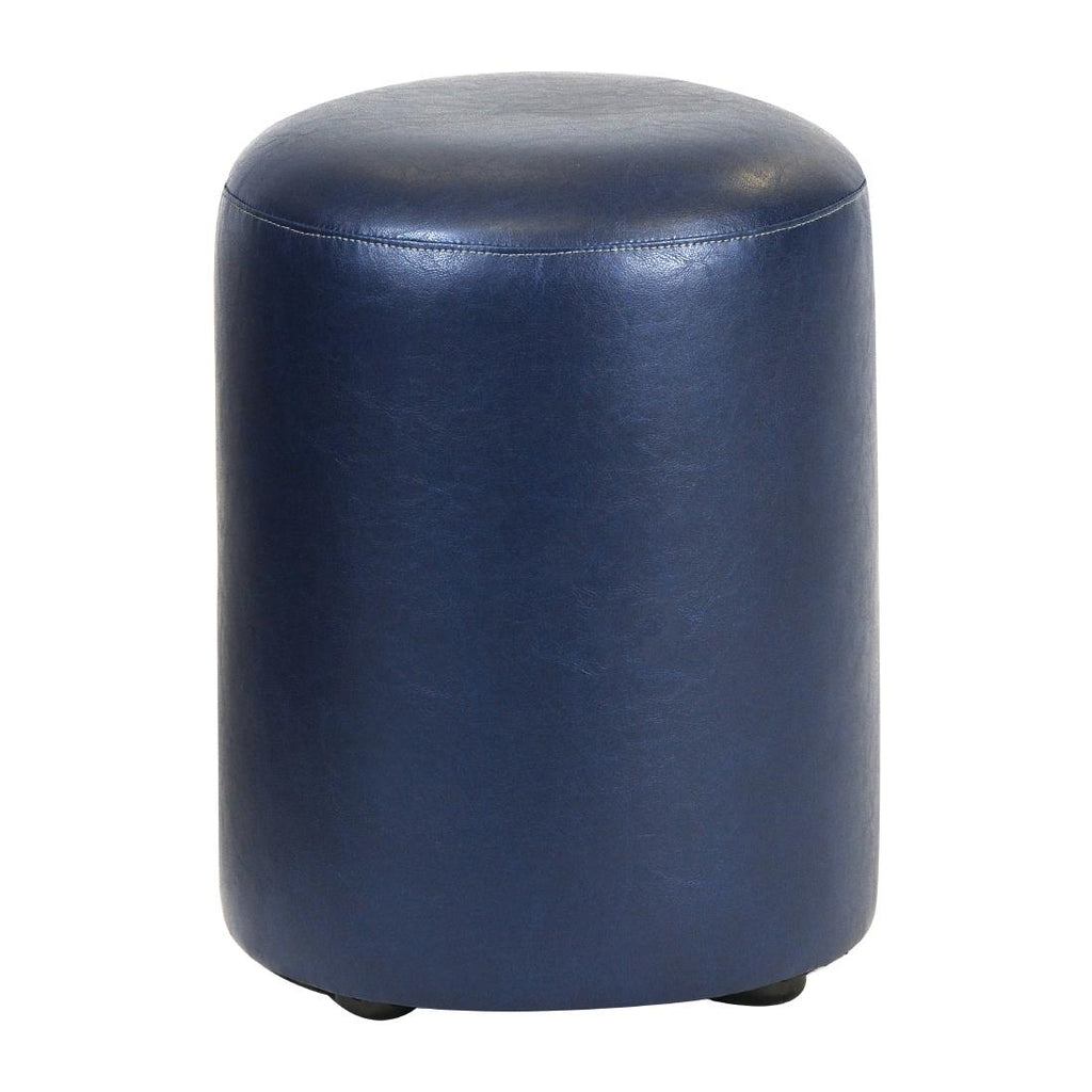 Cylinder Faux Leather Bar Stool Midnight (Pack of 2) - FT452 Faux Leather Bar Stools Everyday   