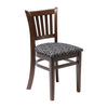 Manhattan Dark Walnut Dining Chair with Black Diamond Padded Seat (Pack of 2) - FT472 Upholstered Dining Chairs Everyday   