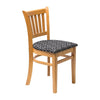 Manhattan Soft Oak Dining Chair with Black Diamond Padded Seat (Pack of 2) - FT476 Upholstered Dining Chairs Everyday   