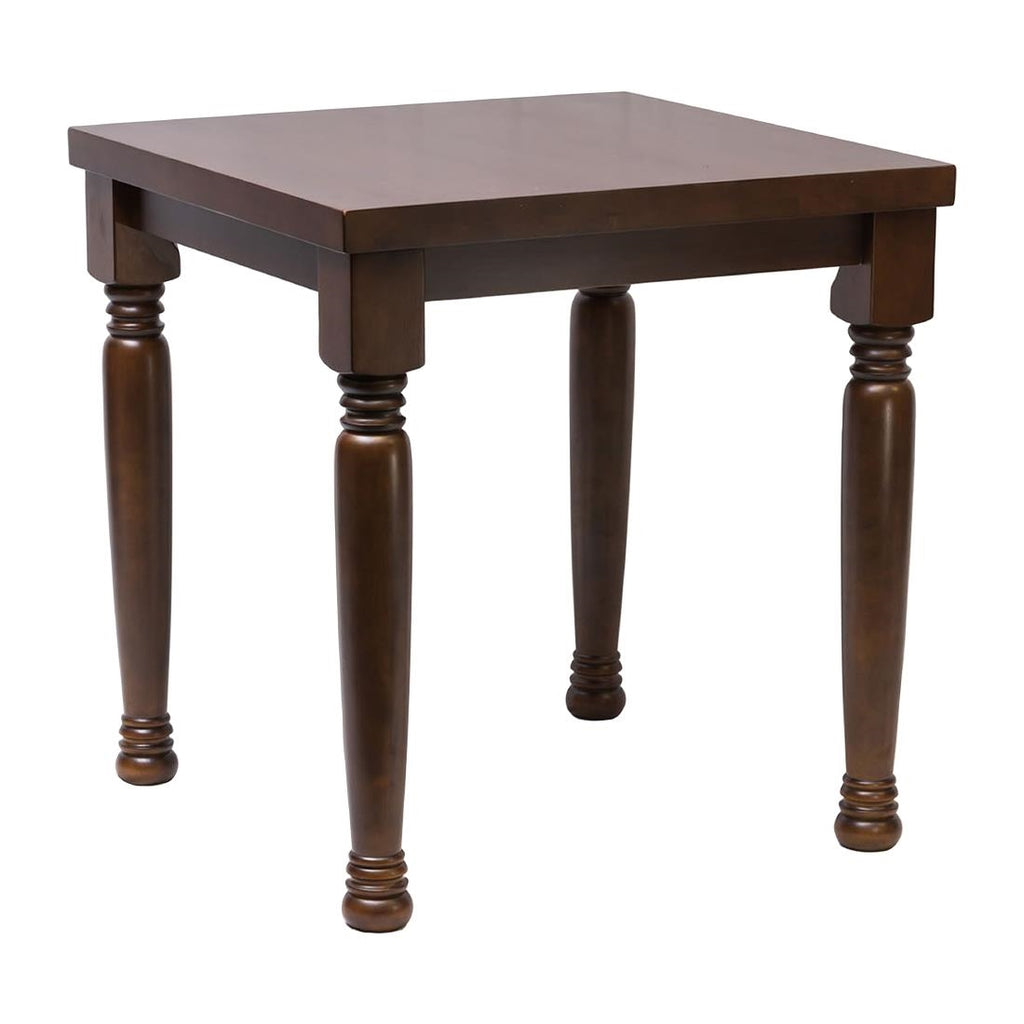 Cotswold Dark Wood Square Dining Table 700x700mm - FT491 Wooden Tables Everyday   