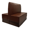 Double Booth in Bison Espresso Vinyl - FU641 Booths Everyday   