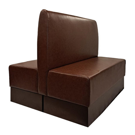 Double Booth in Bison Espresso Vinyl - FU641 Booths Everyday   