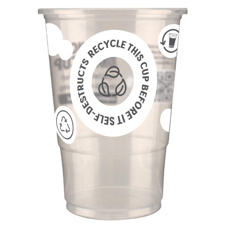 eGreen Printed TWOinONE Flexy Half-pint Glass CE Marked to Brim (Pack of of 1000) - FU893 Disposable Glasses eGreen   