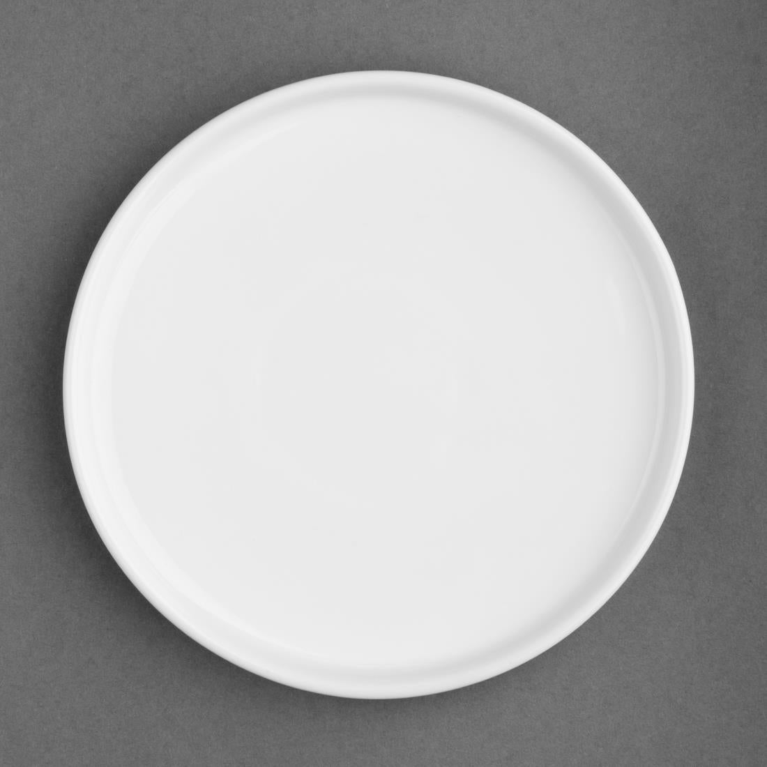 Olympia Whiteware Flat Round Plates 210mm (Pack of 6) - FW813 Plates Olympia