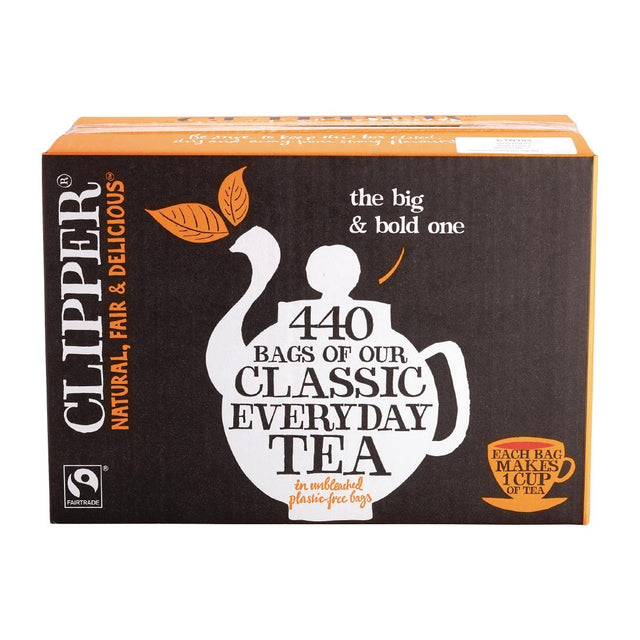 Clipper Fairtrade Teabags 440's (Pack 440) - FW824  Clipper   