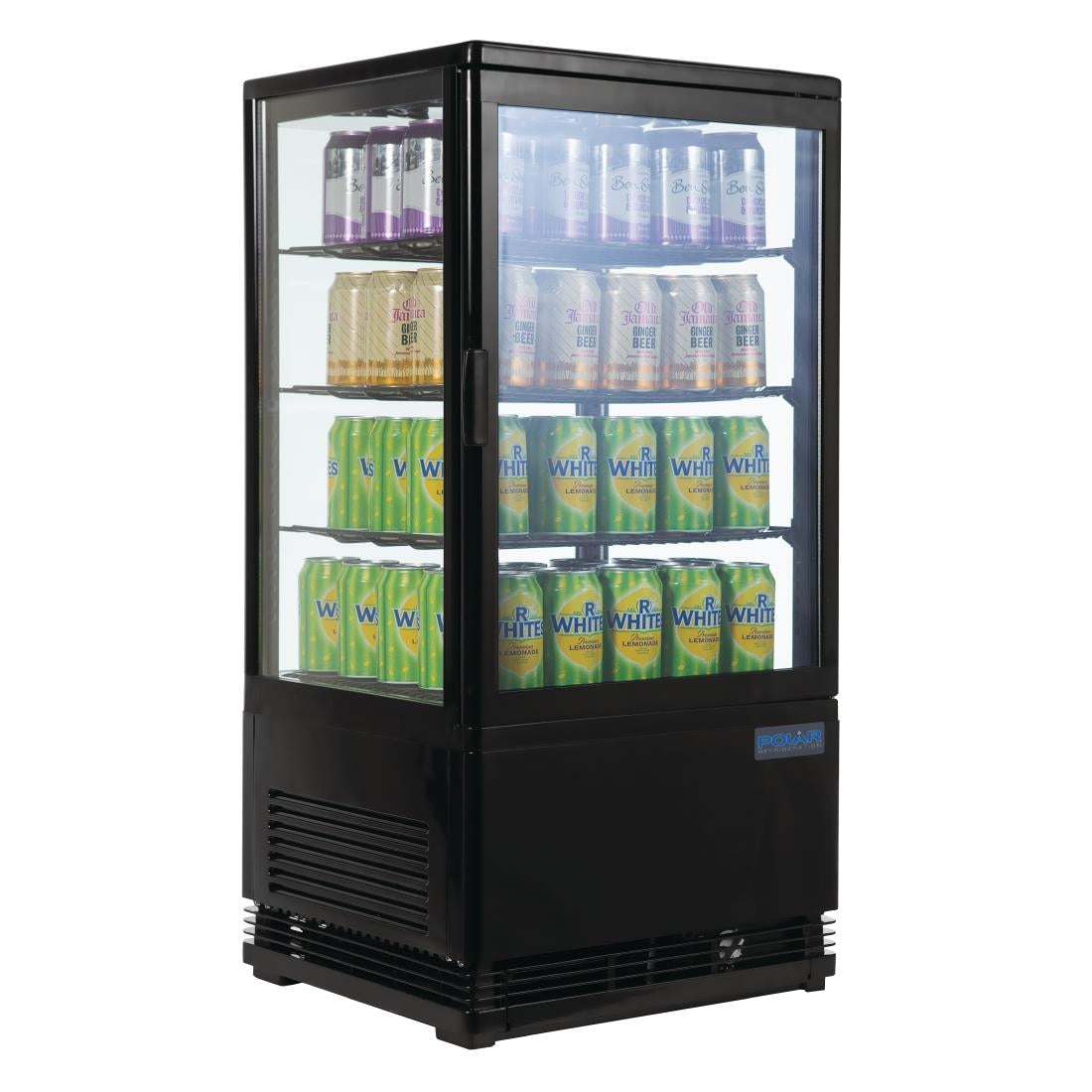 Polar C-Series Energy Efficient  Display Fridge Black 68Ltr - CX577  Polar   