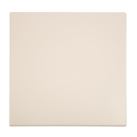 Bolero Pre-drilled Square Table Top White 600mm - GG637 Solid Colour Table Tops Bolero   