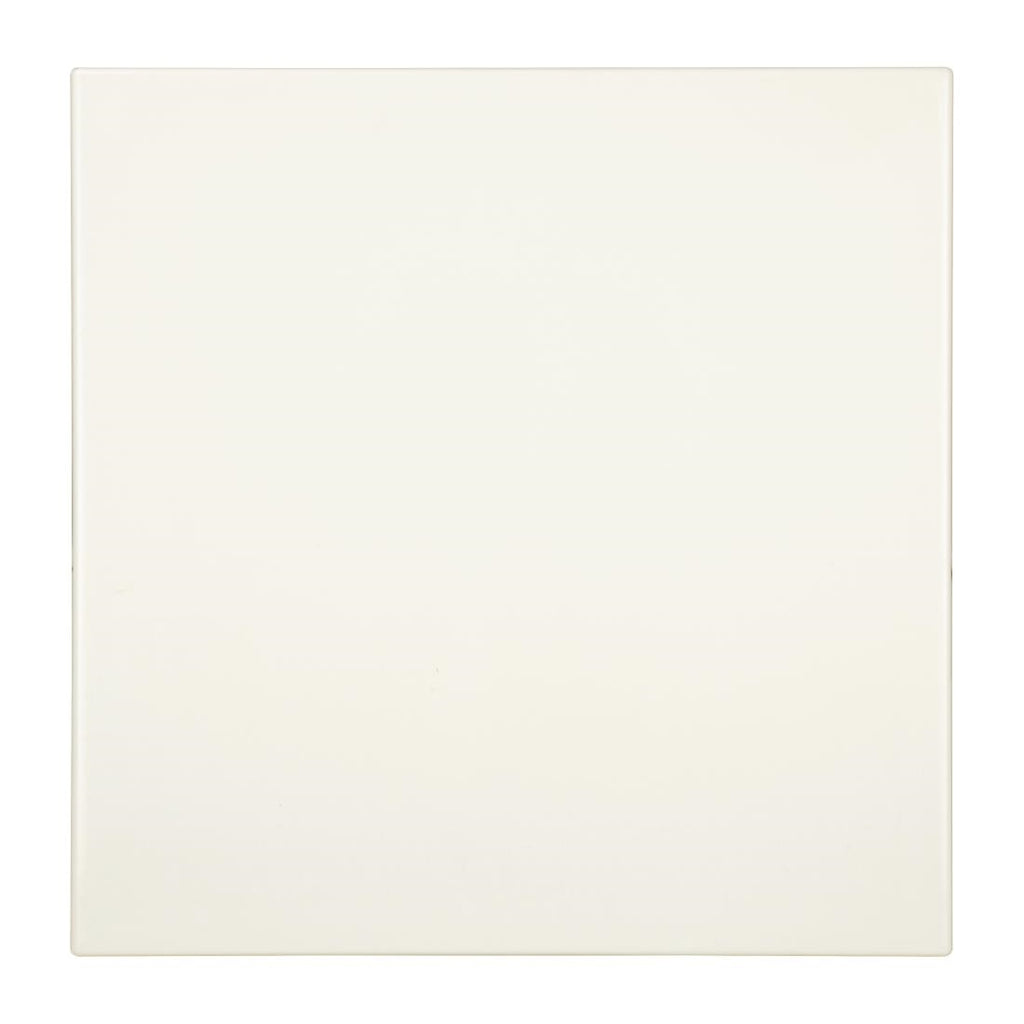 Bolero Square Table Top White 700mm - GG641 Solid Colour Table Tops Bolero   