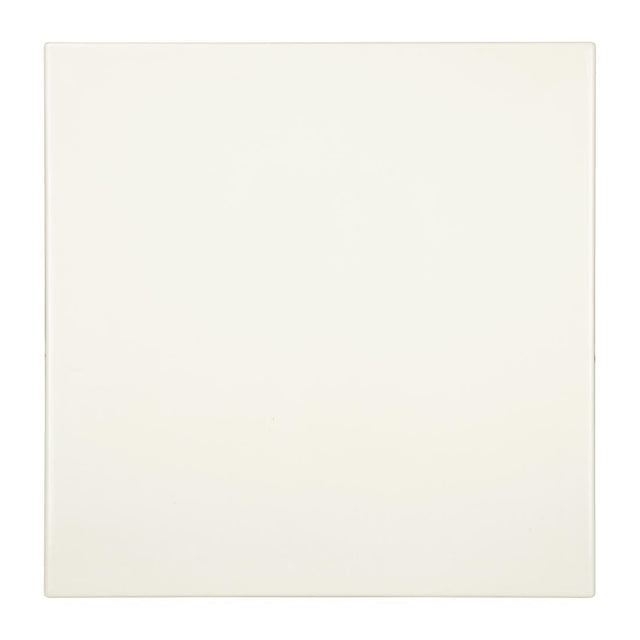 Bolero Square Table Top White 700mm - GG641 Solid Colour Table Tops Bolero   