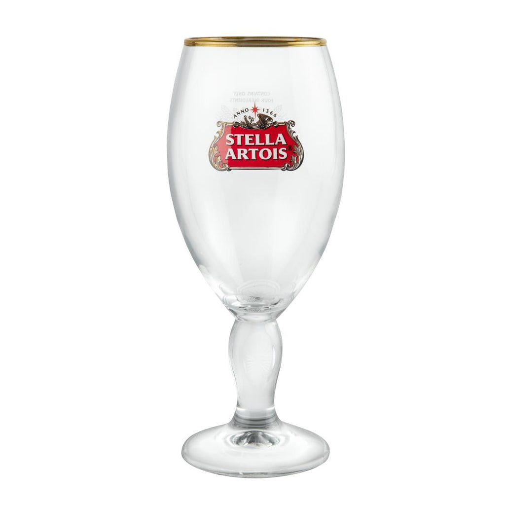 Arcoroc Stella Artois Chalice Beer Glasses 570ml (Pack of 24) - GG885 Beer Glasses Arcoroc   