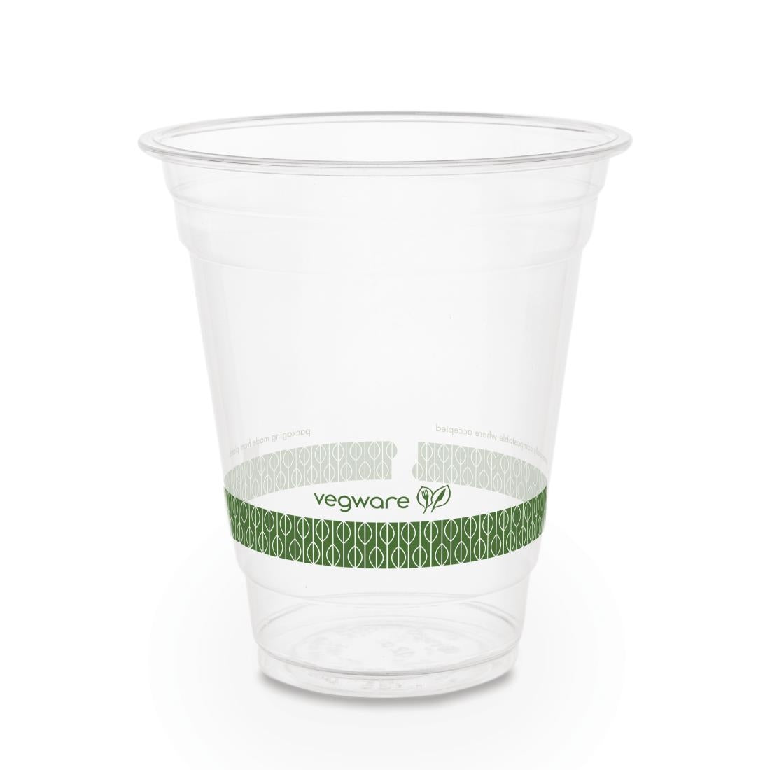 Vegware Compostable PLA Cold Cup 96-Series 12oz (Pack of 1000) - HS965 Disposable Glasses Vegware   