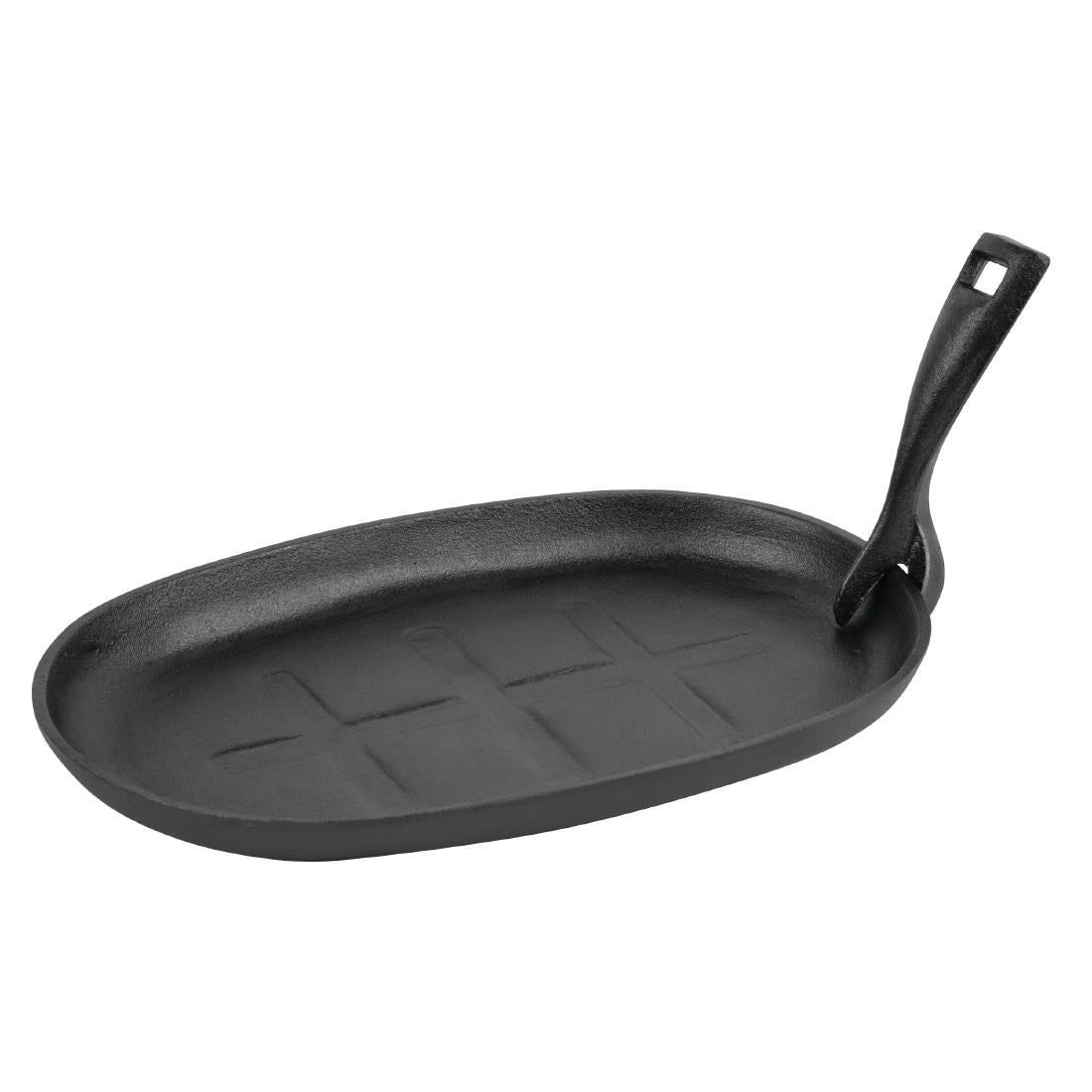 Olympia Cast-Iron Oval Sizzle Platter 280mm - GJ557 Cast Iron Cookware Olympia