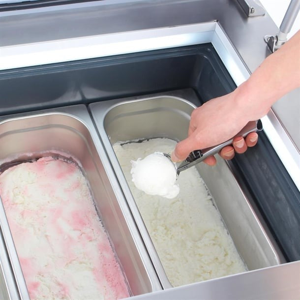 Polar G-Series Countertop Ice Cream Freezer 4x Napoli Pans - GK068 Ice Cream Display Freezers Polar   