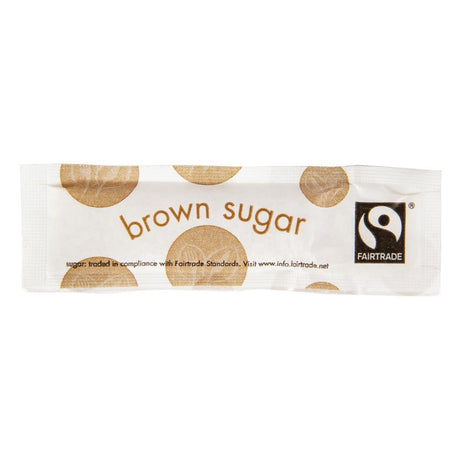 Vegware Compostable Fairtrade Brown Sugar Sticks (Pack of 1000) - GK101  Vegware   