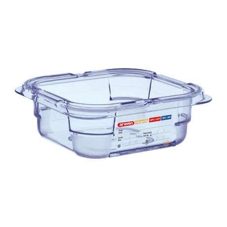 Araven ABS Food Storage Container Blue GN 1/6 65mm - GP570  Araven   