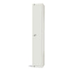 Elite Single Door Padlock Locker White - GR309-P Steel Lockers 450mm Deep Elite Lockers   