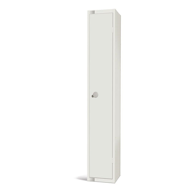 Elite Single Door Padlock Locker White - GR309-P Steel Lockers 450mm Deep Elite Lockers   